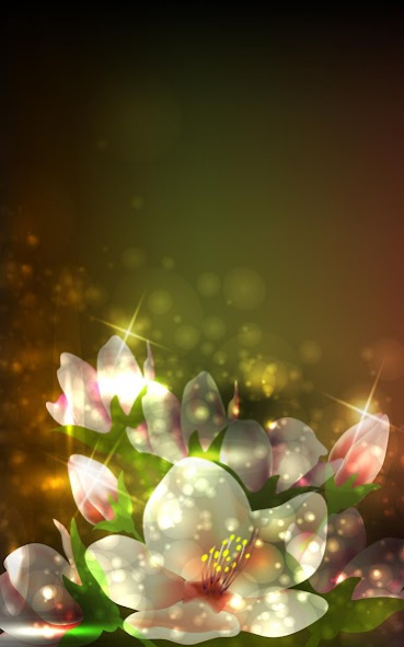Glowing Flowers Live Wallpaper 22.0 Screenshot