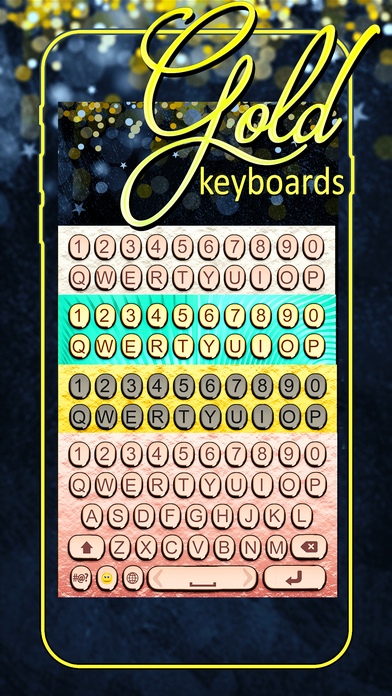 Gold Keyboards – Free Amazing Design.s and Themes 1.0 Screenshot