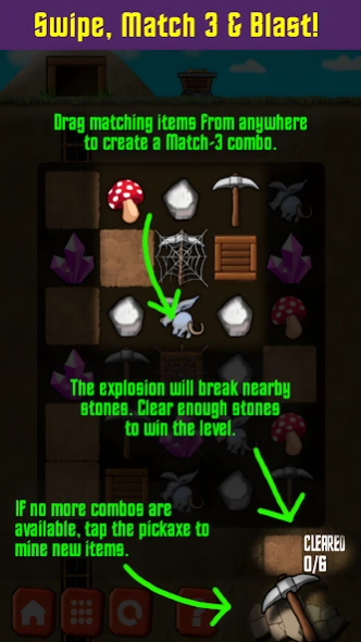 Blast Match 3: Miner Gold 3.1 Screenshot
