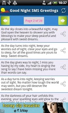 Good Night SMS Greetings 3.0 Screenshot