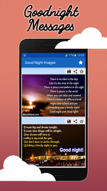 Good Night Wishes: Collection of Messages & Images 2.3 Screenshot