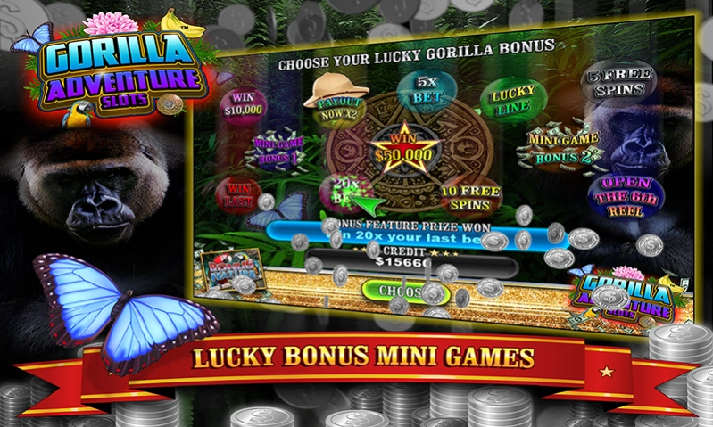 Gorilla Adventure Slots 20.0 Screenshot