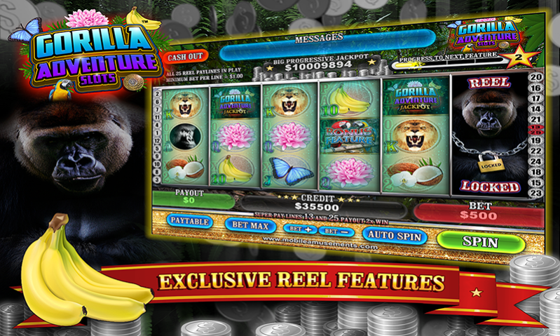 Gorilla Adventure Slots 16.0 Screenshot