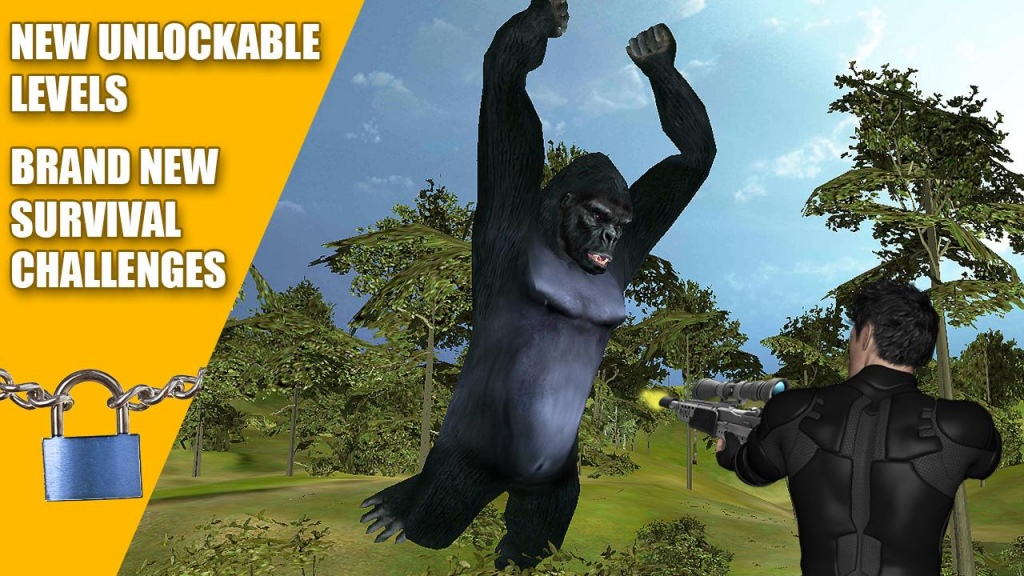 Gorilla Animal Hunting - Free 1.0.4 Screenshot