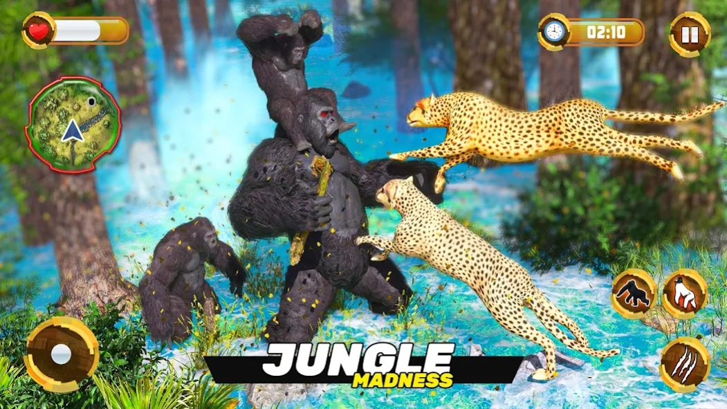 Gorilla Game Wild Animal Games 1.0.4 Screenshot