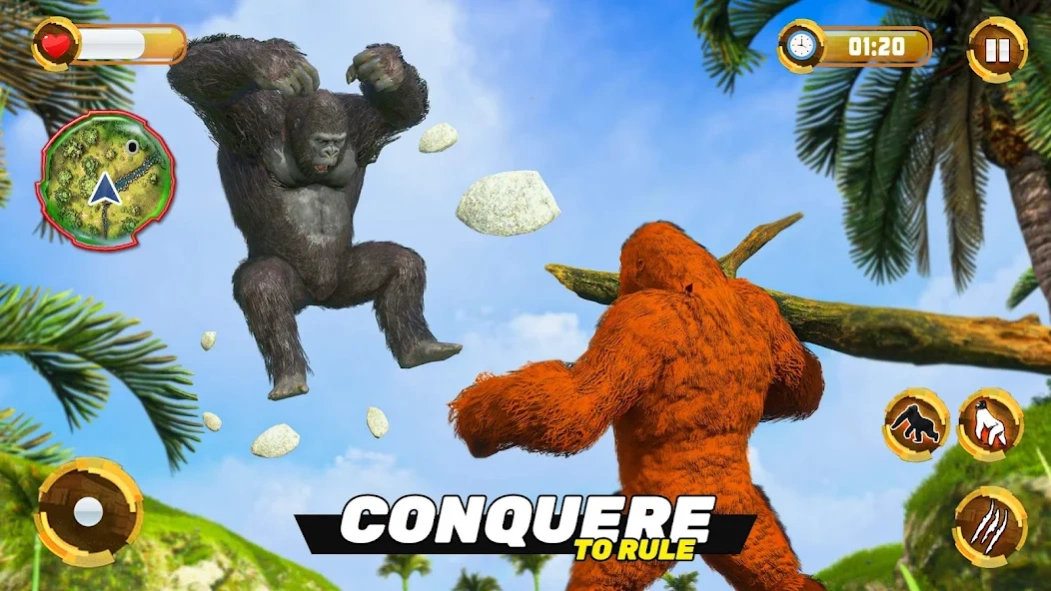 Gorilla Game Wild Animal Games 1.0.4 Screenshot