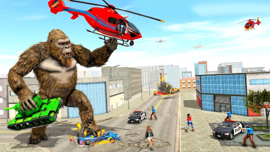 Angry Gorilla Attack City Sim 3.0.1 Screenshot