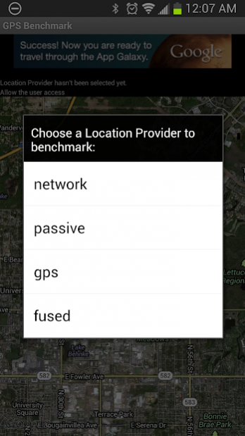 GPS Benchmark 1.2.0 Screenshot