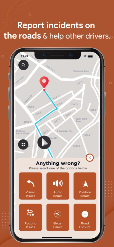 GPS: Navigation & Live Traffic 3.6 Screenshot