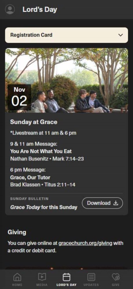Grace Community Church 3.0.0 Screenshot