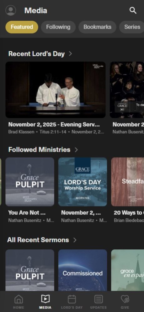 Grace Community Church 3.0.0 Screenshot