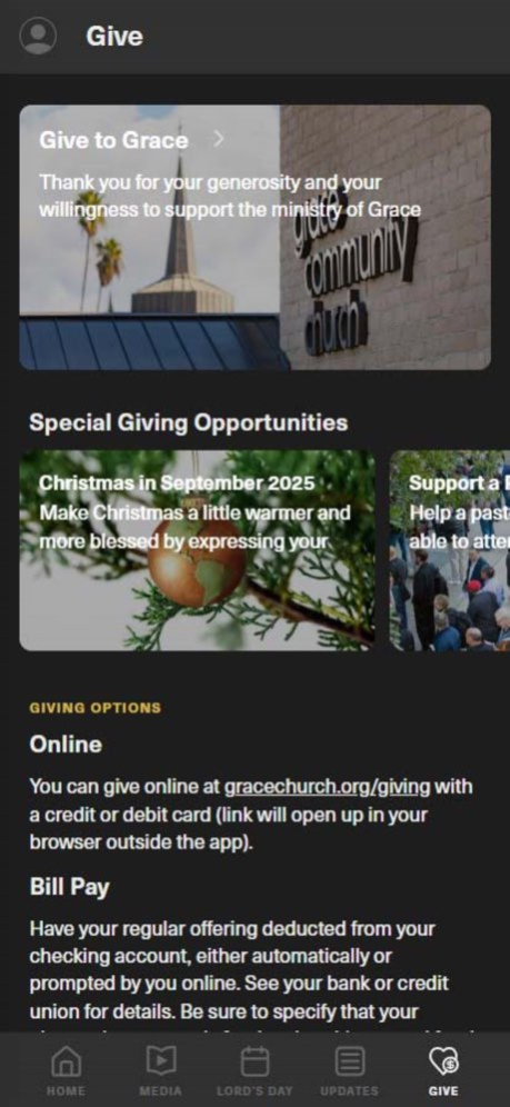 Grace Community Church 3.0.0 Screenshot