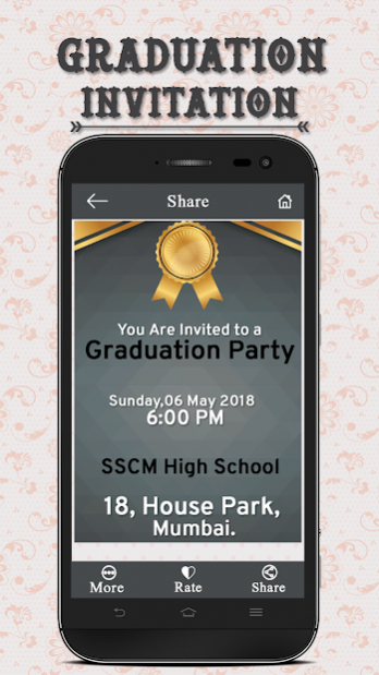 Graduation Party Invitations Cards 3.0 Screenshot