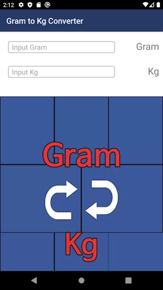 Gram to Kg Converter 3.0 Screenshot
