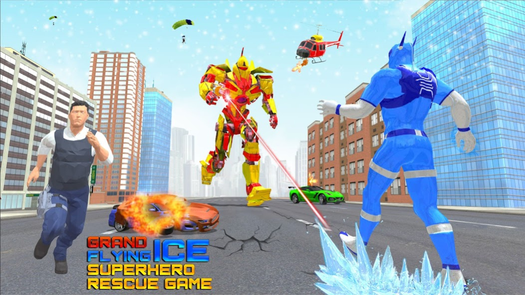 Ice Robot Hero Fire Hero Games 1.1 Screenshot