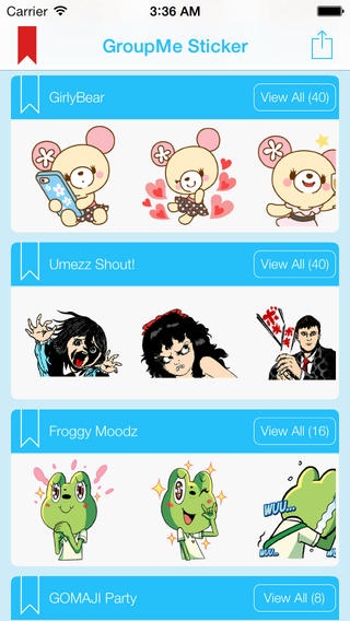 GroupSticker - Sticker & Emoji & Emoticon & Chat Icon for GroupMe Chat Messenger/WhatsApp Messenger 1.0 Screenshot