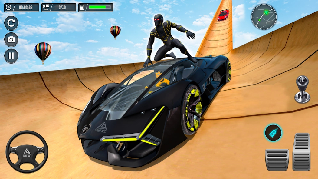 Superhero Car Stunt- Car Games 5.9 Screenshot