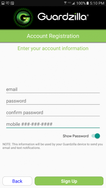 Guardzilla 2.0.8 Screenshot