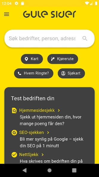 Gule Sider - Søk, oppdag, del 9.0.7 Screenshot