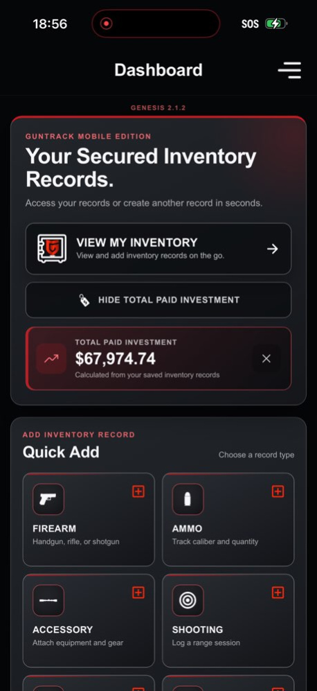 GUNTRACK 2.1.5 Screenshot