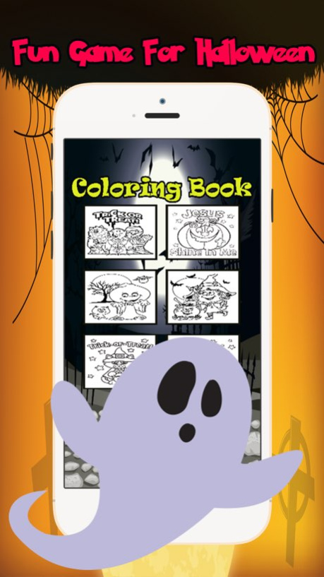 Halloween Coloring Book:Color Games For Adult Kids  Screenshot