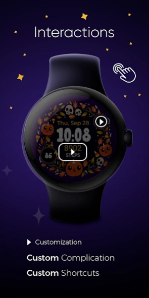 Halloween Cute Frame - Wear OS  Screenshot