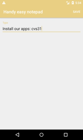 Handy easy notepad 1.20 Screenshot