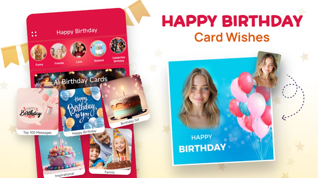 Happy Birthday Card Wishes 3.1.0 Screenshot
