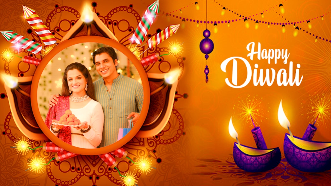 Happy Diwali Photo Frame 2025  Screenshot