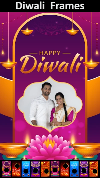 Happy Diwali Photo Frame 2025  Screenshot
