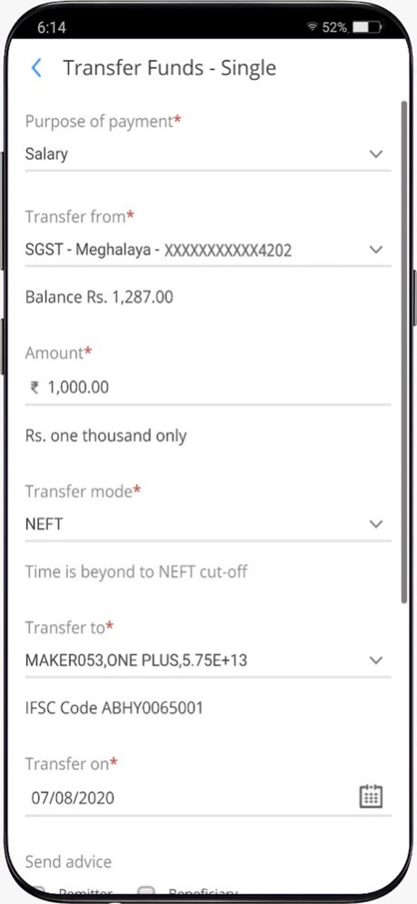 HDFC Bank Corp Mobile banking 4.5 Screenshot