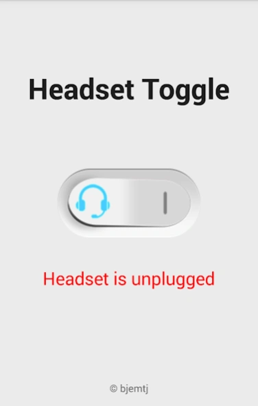 Headset Toggle  Screenshot