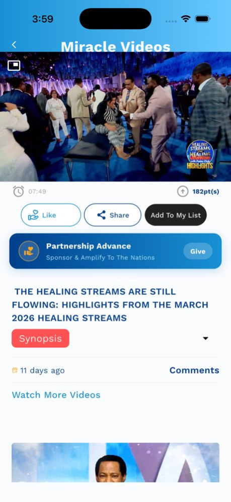 Healing to the Nations App 9.1 Screenshot
