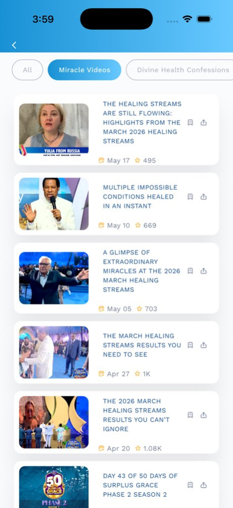Healing to the Nations App 9.1 Screenshot
