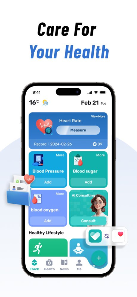 Health Tracker: BP Hub 2.1.0 Screenshot