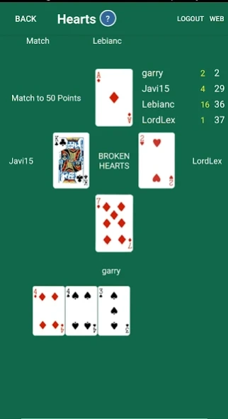 Hearts Online 1.50 Screenshot