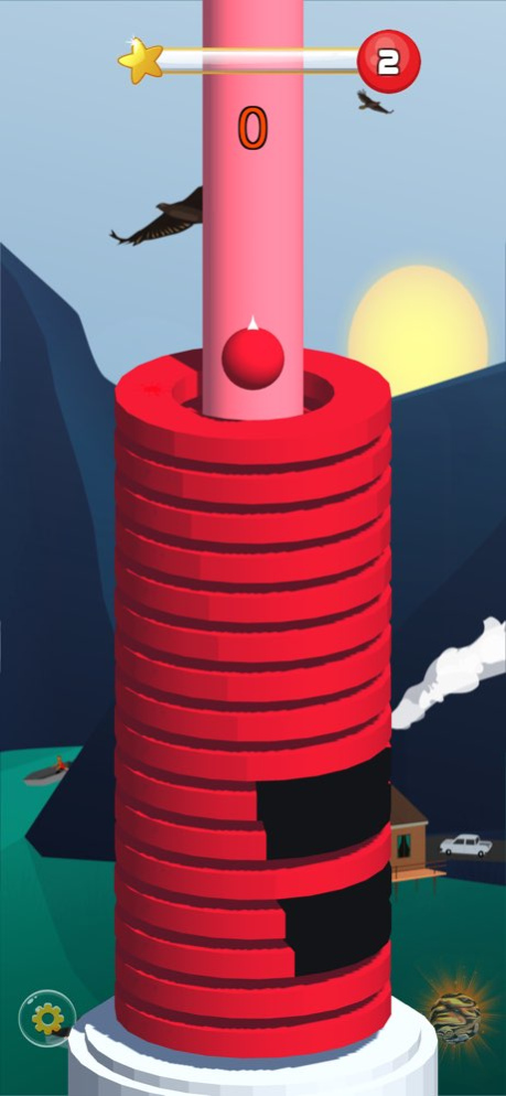 Helix Bounce - Game 1.5 Screenshot