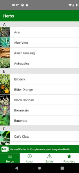 HerbList 6.0 Screenshot