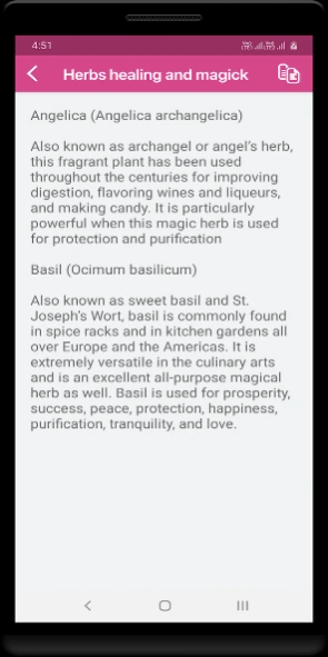 Herbs healing - magick 1.8 Screenshot