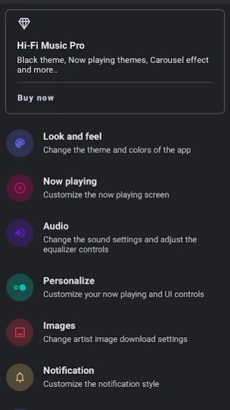 Hi-Fi Music Player 1.6.1 Screenshot