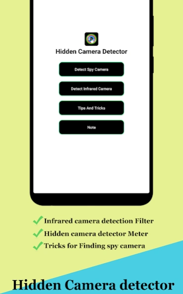 Hidden Camera Detector Finder  Screenshot