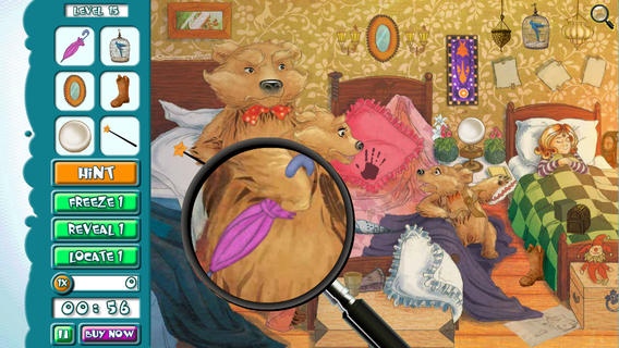 Hidden Object Game Jr FREE - Goldilocks and the Three Bears 2.1.18 Screenshot