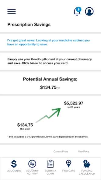 Highmark Blue Shield $pending 24.11.00 Screenshot