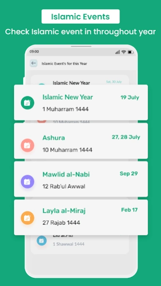 Hijri Calendar Islamic Sticker  Screenshot