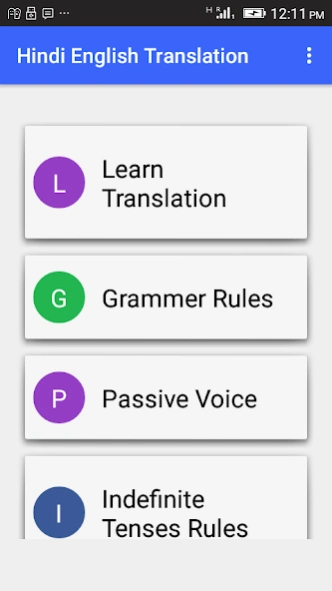 Hindi English Translation 3.7 Screenshot