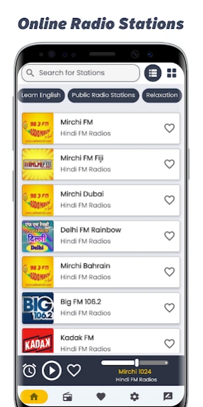 Hindi Fm Radios - Online Radio 36.0 Screenshot
