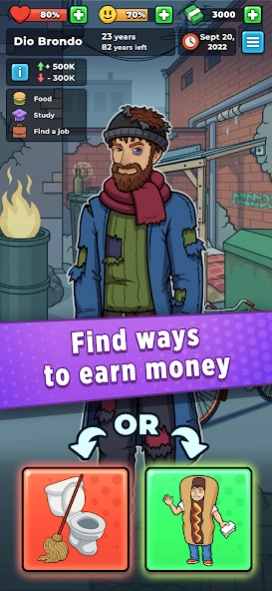 Hobo Life: Business Simulator 2.3.4 Screenshot