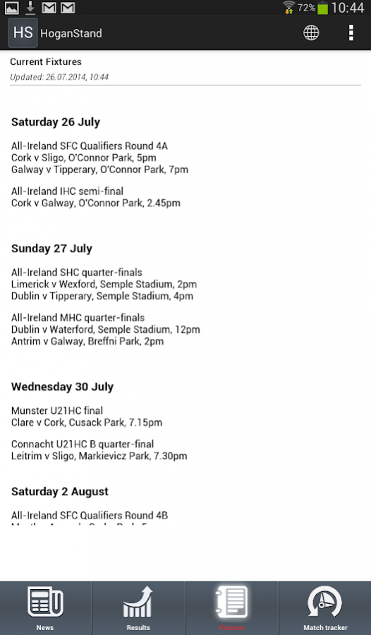 Hogan Stand - GAA news 1.2 Screenshot
