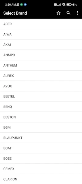Home Theatre Remotes 14.1 Screenshot