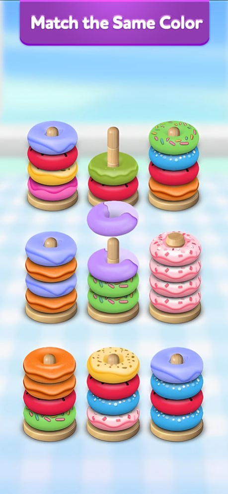 Hoop Stack 3D - Color Sort  Screenshot